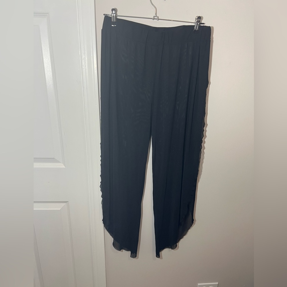 SHEIN Sheer Open Leg Swim Cover Up Pants